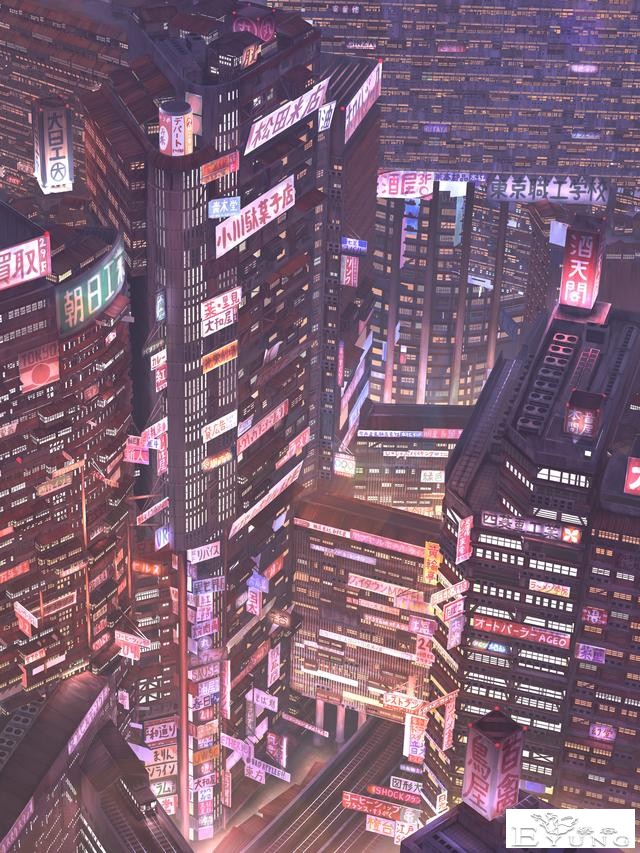 非常棒的一组“赛博朋克”插画作品！你喜欢这样的未来世界吗？-12.jpg