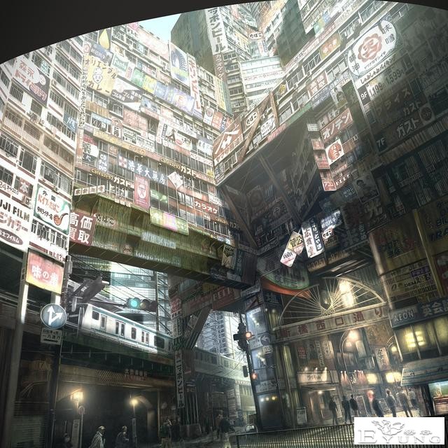 非常棒的一组“赛博朋克”插画作品！你喜欢这样的未来世界吗？-19.jpg