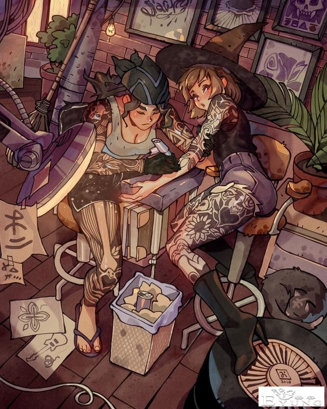 意大利猫控插画师绘制的一组可爱插画作品！色彩清新亮丽-23.jpg