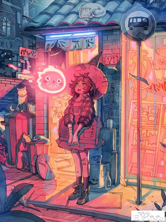 意大利猫控插画师绘制的一组可爱插画作品！色彩清新亮丽-24.jpg