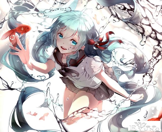 一组非常漂亮的初音未来同人插画作品欣赏！画面真是相当华丽啊-6.jpg