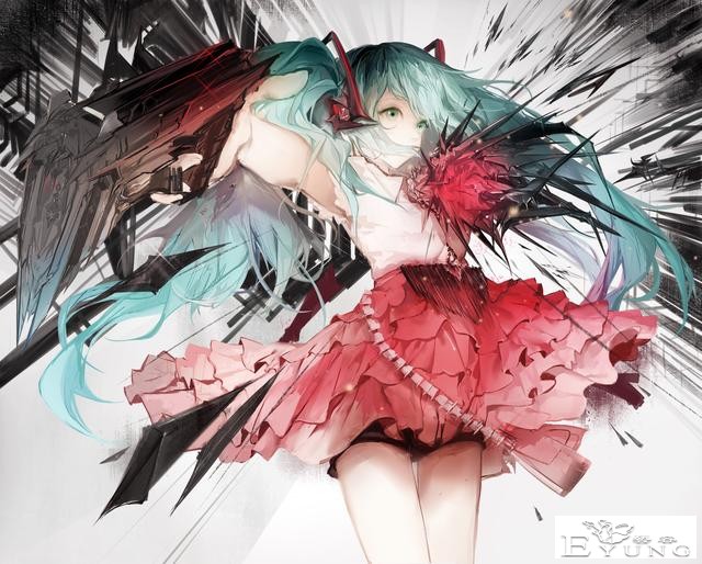 一组非常漂亮的初音未来同人插画作品欣赏！画面真是相当华丽啊-12.jpg