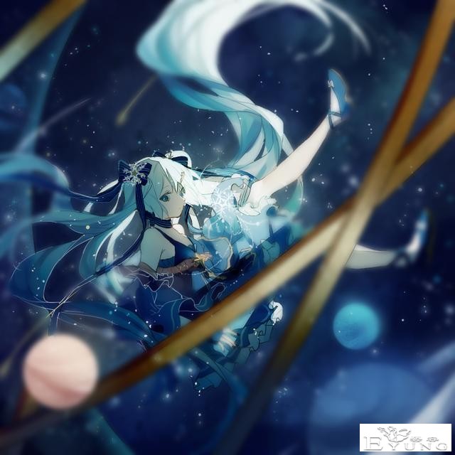 一组非常漂亮的初音未来同人插画作品欣赏！画面真是相当华丽啊-13.jpg