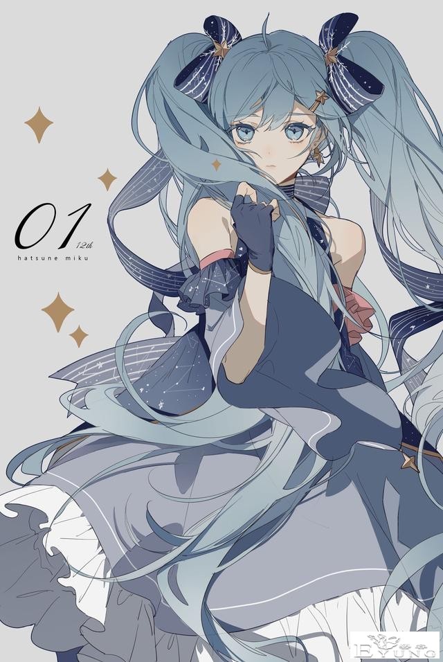 一组非常漂亮的初音未来同人插画作品欣赏！画面真是相当华丽啊-17.jpg