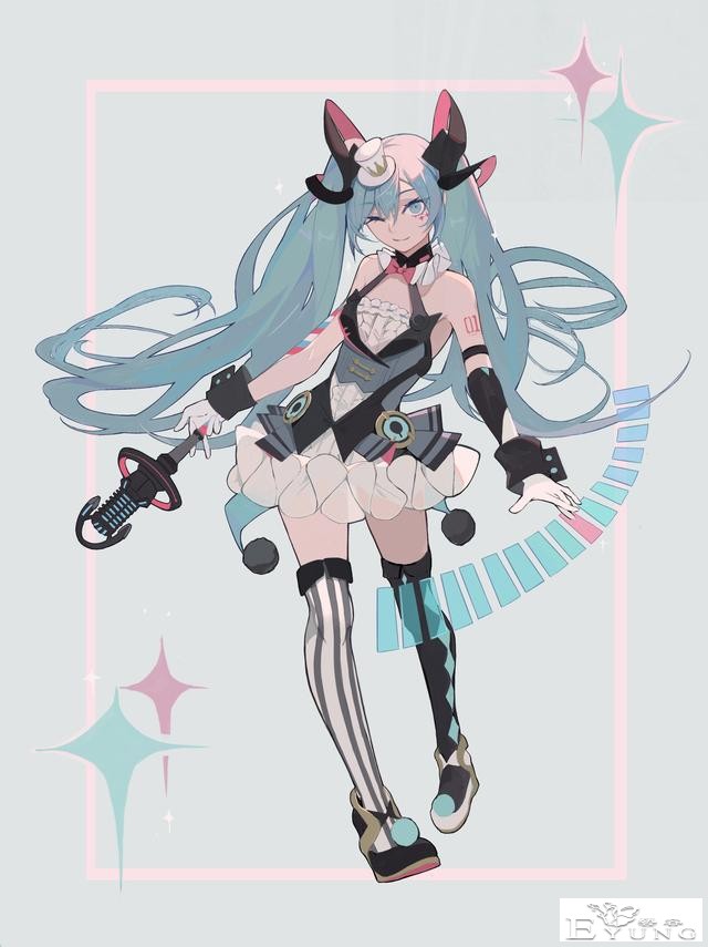 一组非常漂亮的初音未来同人插画作品欣赏！画面真是相当华丽啊-18.jpg