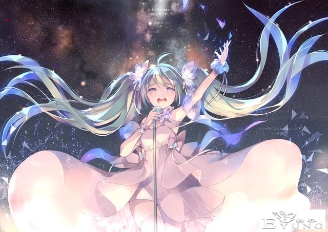 一组非常漂亮的初音未来同人插画作品欣赏！画面真是相当华丽啊-20.jpg