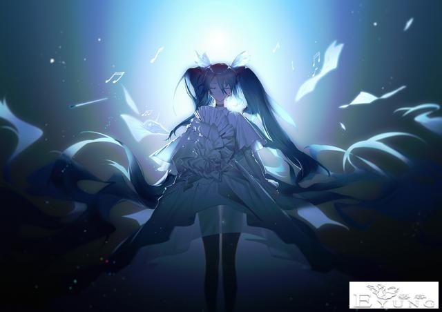 一组人气虚拟偶像初音未来的同人插画作品欣赏！质量很高画面唯美-1.jpg