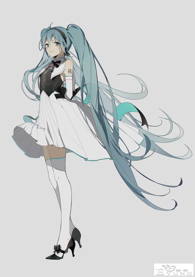 一组人气虚拟偶像初音未来的同人插画作品欣赏！质量很高画面唯美-8.jpg