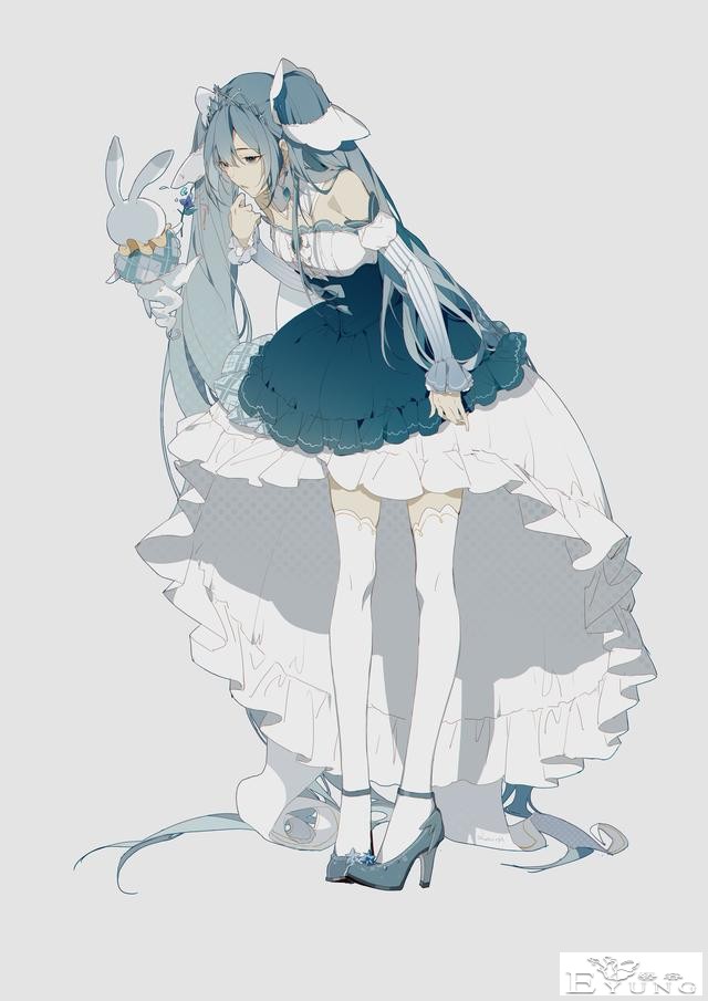 一组人气虚拟偶像初音未来的同人插画作品欣赏！质量很高画面唯美-9.jpg