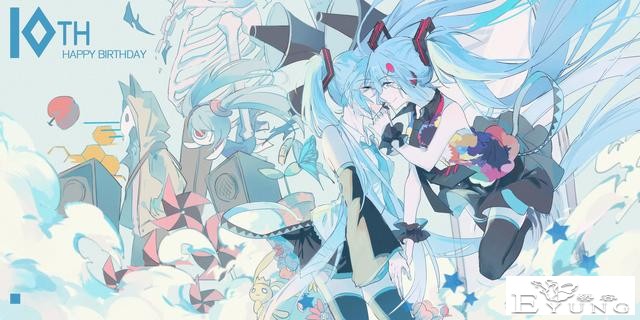 一组人气虚拟偶像初音未来的同人插画作品欣赏！质量很高画面唯美-13.jpg