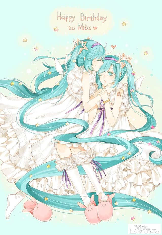 一组人气虚拟偶像初音未来的同人插画作品欣赏！质量很高画面唯美-18.jpg