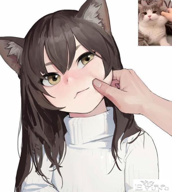 网友分享猫耳的不同画法，好怪哦，再看一眼-7.jpg