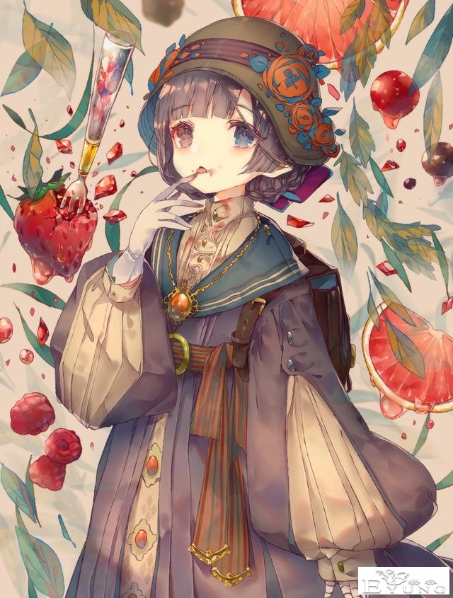 日本插画师色彩超亮丽的插画作品！这个画师很喜欢画萌妹子角色哦-6.jpg