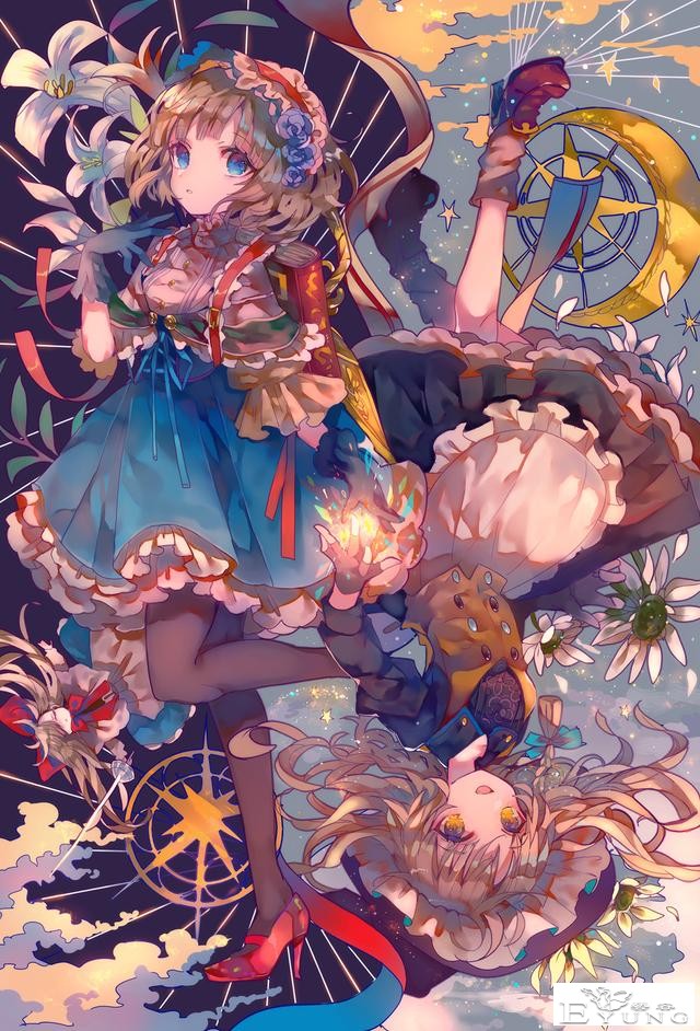 日本插画师色彩超亮丽的插画作品！这个画师很喜欢画萌妹子角色哦-11.jpg
