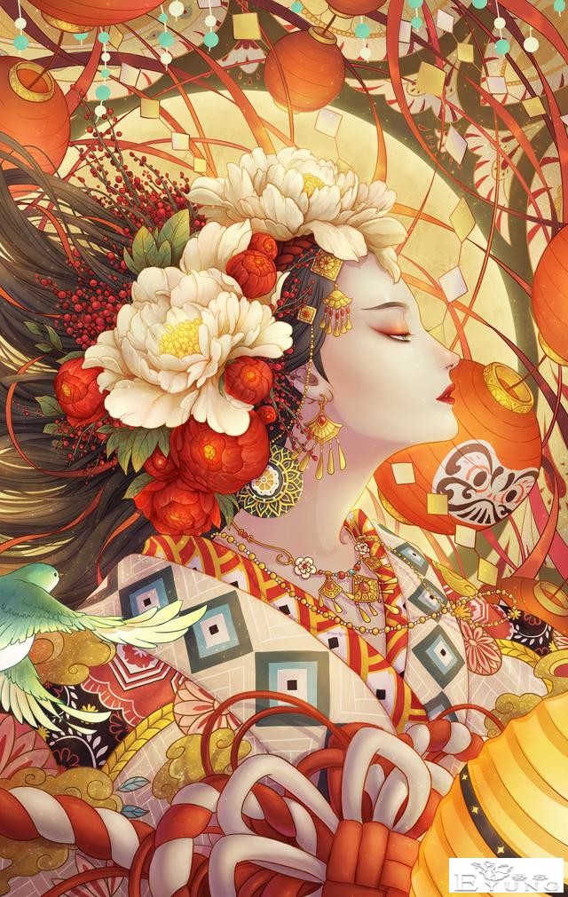画风相当唯美漂亮的一组插画作品欣赏！即使作为装饰画也毫不逊色-19.jpg