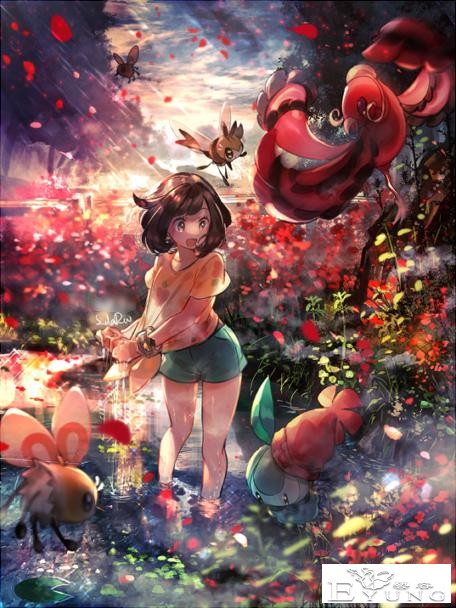日本插画师“瑠宇”精美同人绘画作品欣赏！色彩超炫丽的唯美大作-7.jpg