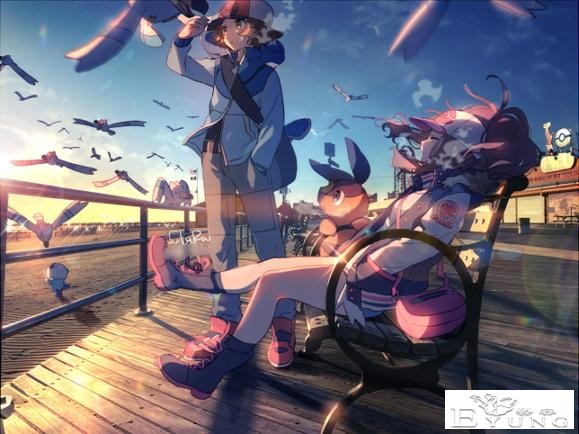 日本插画师“瑠宇”精美同人绘画作品欣赏！色彩超炫丽的唯美大作-10.jpg