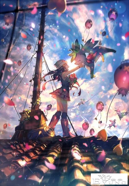 日本插画师“瑠宇”精美同人绘画作品欣赏！色彩超炫丽的唯美大作-9.jpg
