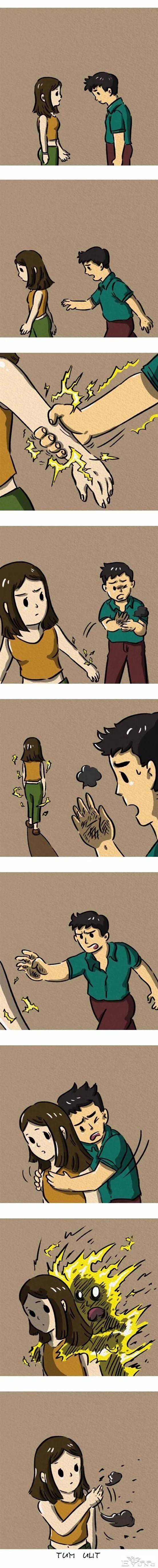『无声漫画』海上度假的油腻男&amp;浑身带电的女友-1.jpg