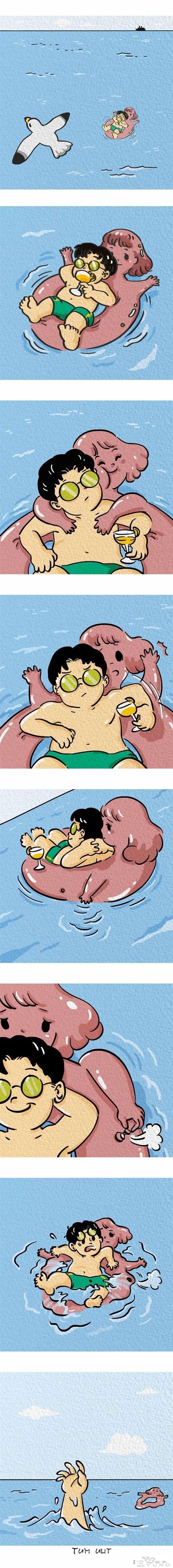 『无声漫画』海上度假的油腻男&amp;浑身带电的女友-2.jpg