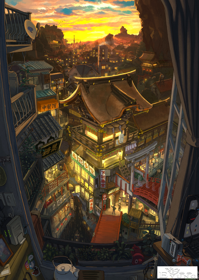 一组非常漂亮的概念场景插画作品！想象力十分丰富-3.jpg