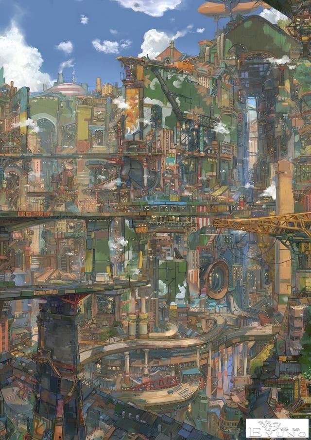 一组非常漂亮的概念场景插画作品！想象力十分丰富-4.jpg