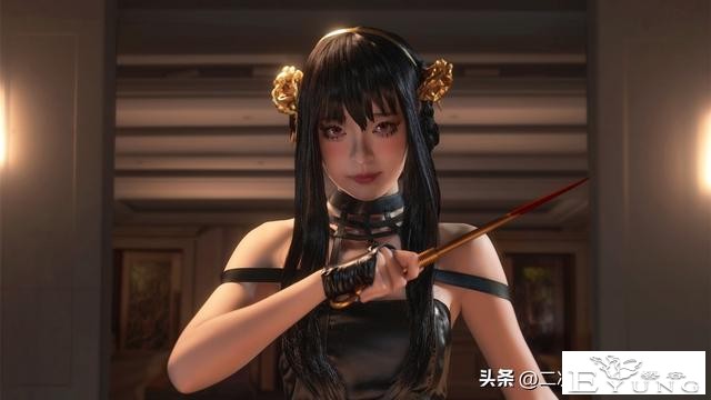 《间谍过家家》约尔cos，帅气飘逸，神情与颜值越看越有感觉-6.jpg