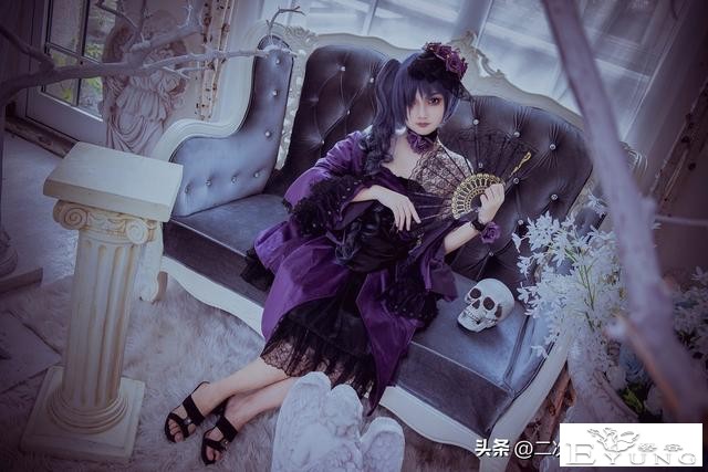 《黑执事》夏尔cos，紫玫瑰，紫色系的啵酱甚是优雅-1.jpg