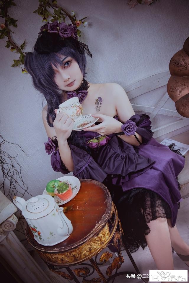 《黑执事》夏尔cos，紫玫瑰，紫色系的啵酱甚是优雅-7.jpg