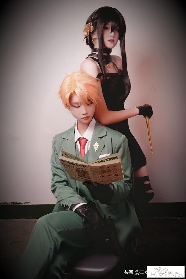《间谍过家家》约尔&amp;黄昏cos，天呐，互动也太甜了吧-3.jpg