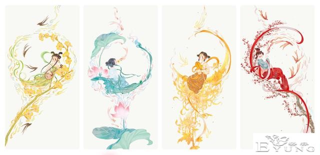 造型漂亮色彩唯美的一组国风（古典）人物插画作品！让人赏心悦目-2.jpg