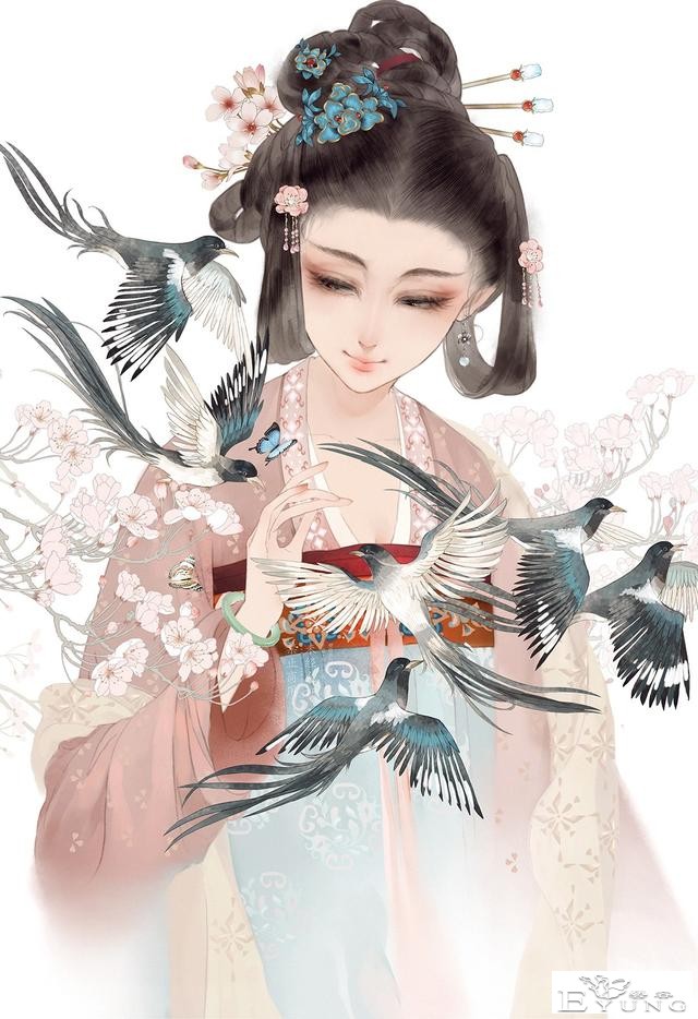 造型漂亮色彩唯美的一组国风（古典）人物插画作品！让人赏心悦目-4.jpg