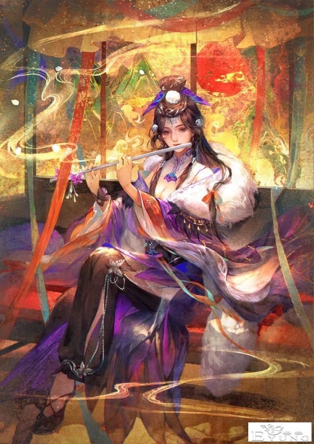 造型漂亮色彩唯美的一组国风（古典）人物插画作品！让人赏心悦目-17.jpg