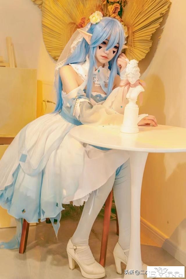 《凹凸世界》安莉洁同人花嫁cos，唯美温柔，给人很舒适的感觉-2.jpg
