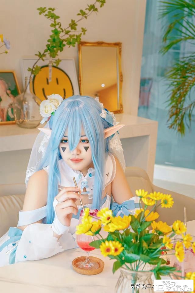 《凹凸世界》安莉洁同人花嫁cos，唯美温柔，给人很舒适的感觉-6.jpg