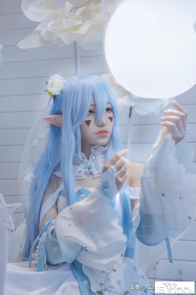 《凹凸世界》安莉洁同人花嫁cos，唯美温柔，给人很舒适的感觉-9.jpg