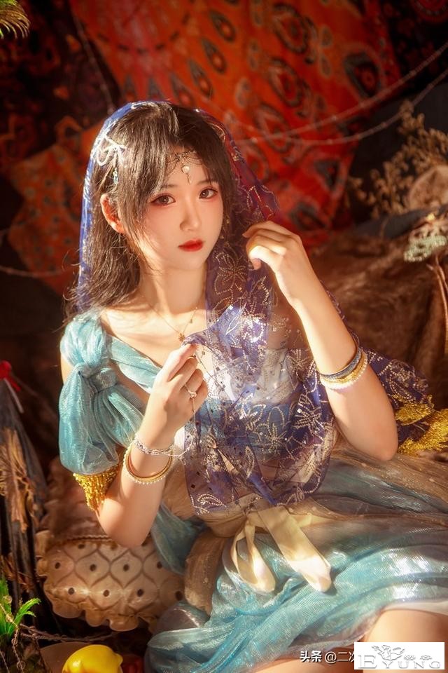茉莉公主cos，雅致美丽充满异域风，太美啦-1.jpg