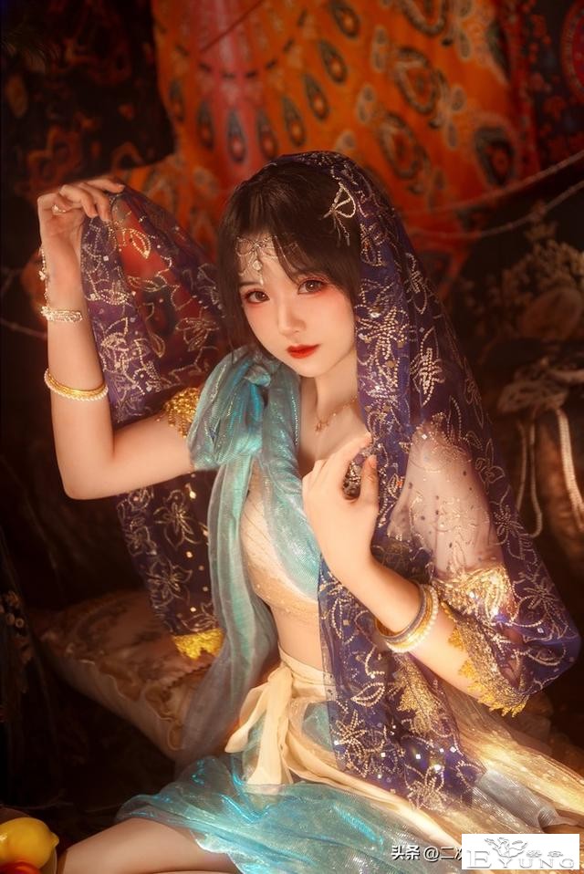 茉莉公主cos，雅致美丽充满异域风，太美啦-4.jpg