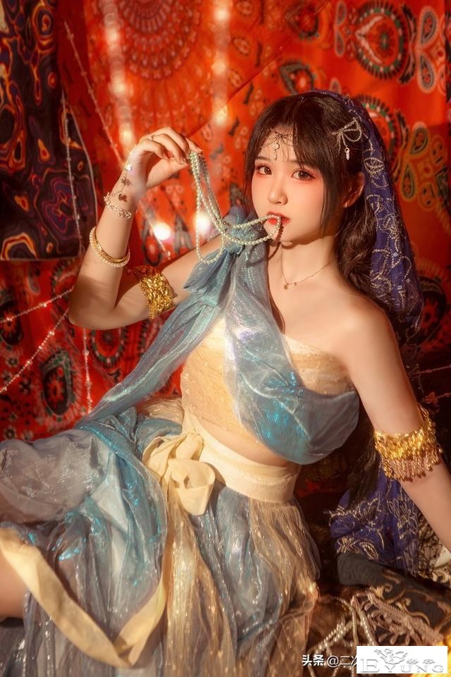 茉莉公主cos，雅致美丽充满异域风，太美啦-5.jpg