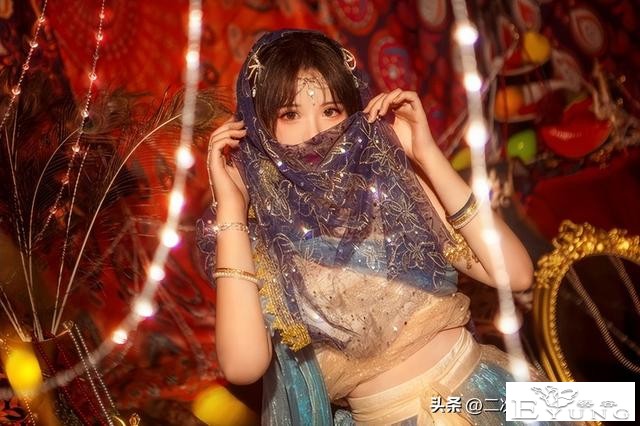 茉莉公主cos，雅致美丽充满异域风，太美啦-2.jpg
