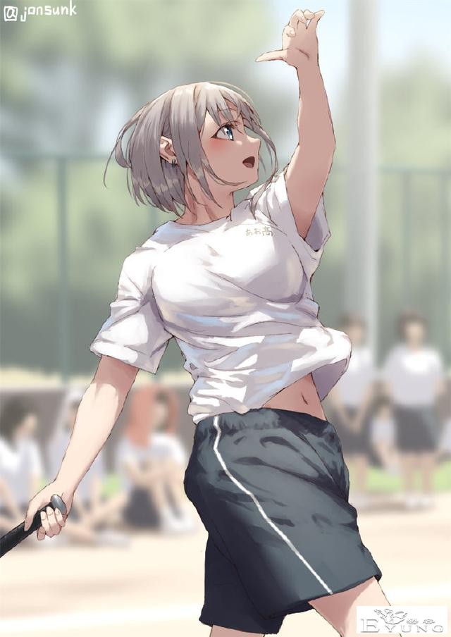 这位画师大佬笔下的运动少女也太可爱了，值得学画肢体的朋友学习-1.jpg