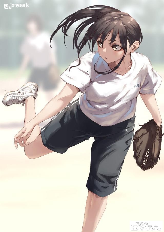 这位画师大佬笔下的运动少女也太可爱了，值得学画肢体的朋友学习-2.jpg