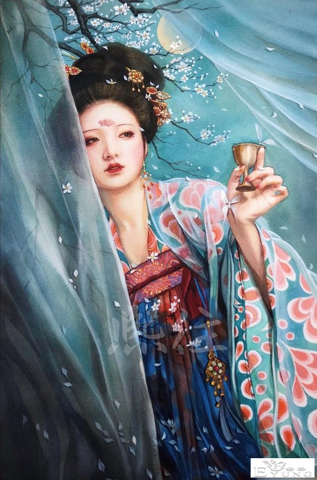 一组古风人物插画作品欣赏！来自于多名国内插画大佬的精品力作-16.jpg