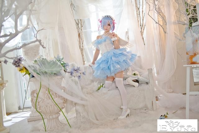 二次元cosplay蕾姆天使套图-3.jpg