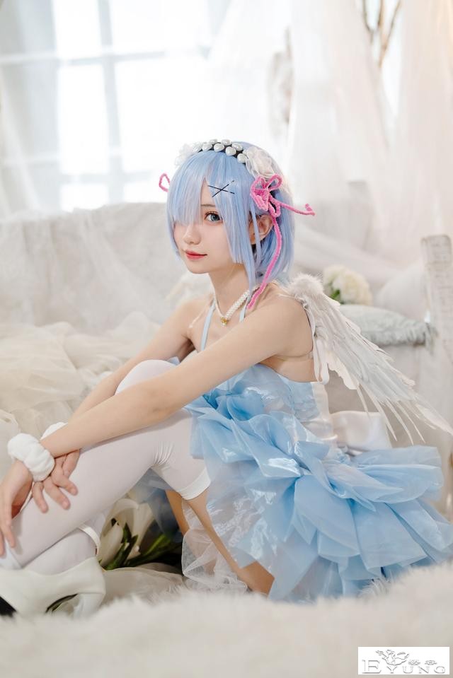 二次元cosplay蕾姆天使套图-5.jpg