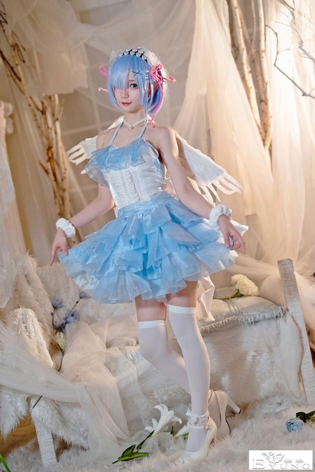 二次元cosplay蕾姆天使套图-9.jpg