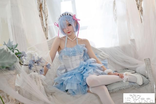二次元cosplay蕾姆天使套图-10.jpg