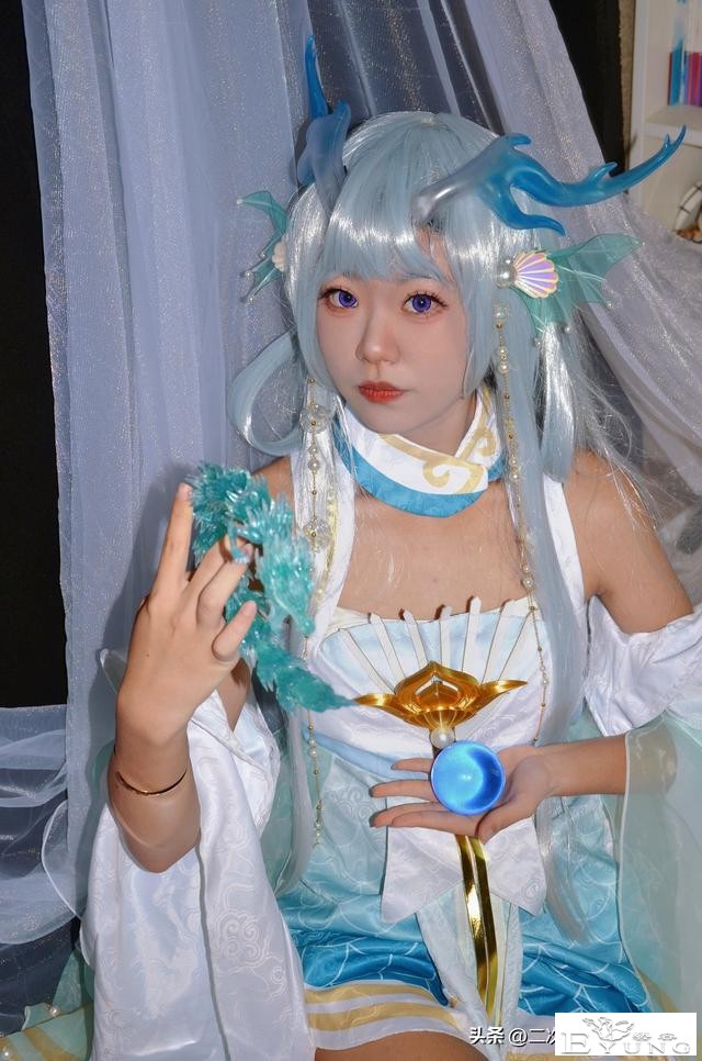 《王者荣耀》​西施游龙清影cos，文静温婉，小表情很可爱-4.jpg
