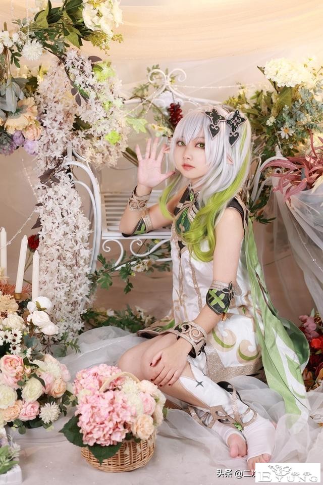 《原神》纳西妲cos，好有气质的小草神，太可爱啦！-3.jpg