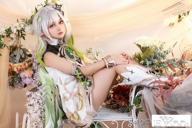 《原神》纳西妲cos，好有气质的小草神，太可爱啦！-2.jpg